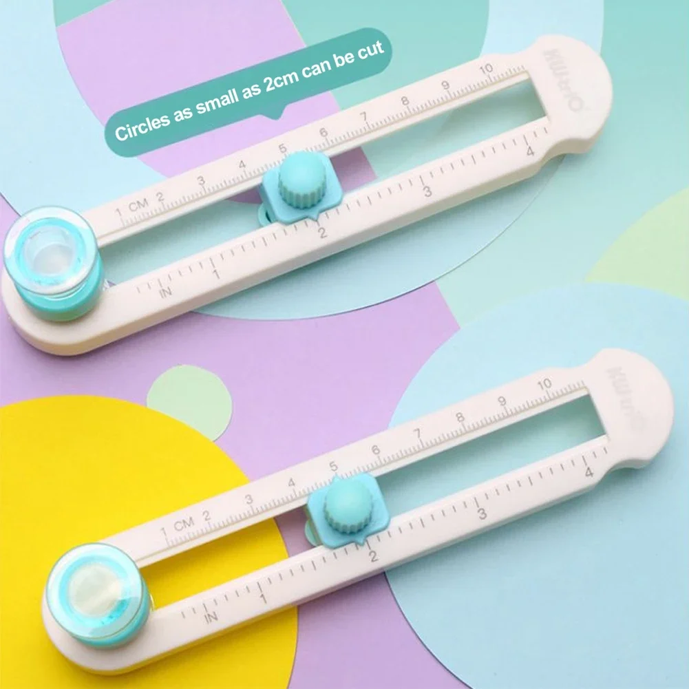 원형 절단 칼 DIY 나침반 원형 커터, 스크랩북 사진 커터, 원형 종이 카드 커터, 360 ° 조절 가능, 1-10cm