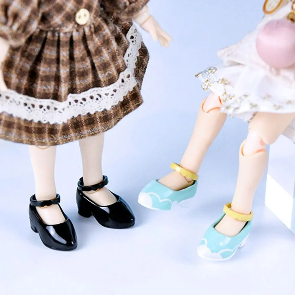 New Slippers High Heels For ob11 Doll 1/12 Dolls Shoes Cute Shoes Fashion Sandals PVC Doll Wear