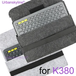 K380 Bag for Logitech K380 Sleeve Case Cover WOOL FELT Storage Handbag Carrying Purse Pouch Portable Keyboard Accessories