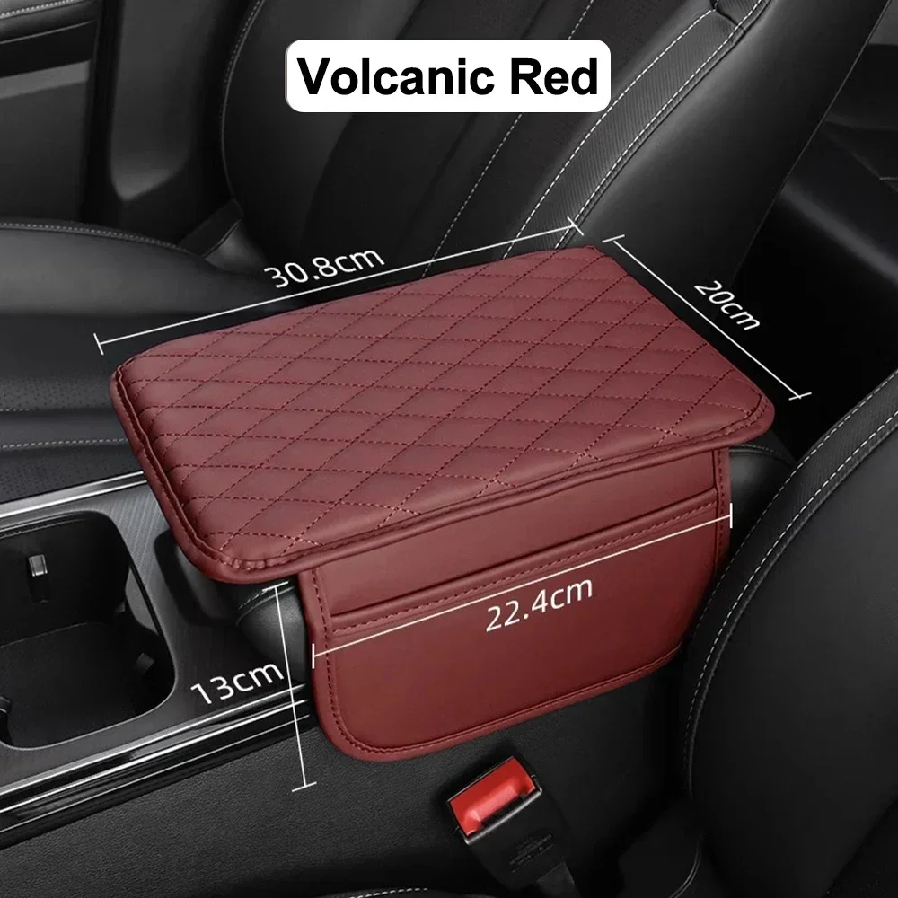 Deluxe Universal Car Armrest Cushion with Storage Pocket and Elbow Support