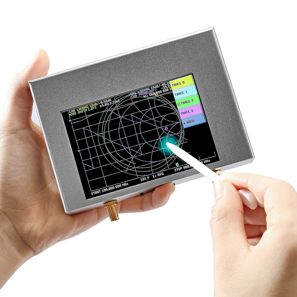 NanoVNA V2 Plus4 50KHz-4GHz Vector Network Analyzer 4 Inch TFT Shortwave HF VHF UHF 70-90dB With 3200mAh Battery 2