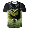 Classic Marvel Hero Hulk 3D Printed Kids T-shirt Top Daily Casual Boys and Girls Round Neck Short Sleeve 4