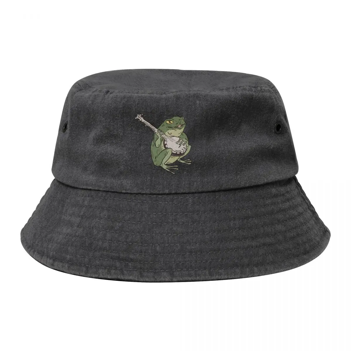 

Banjo Frog Bucket Hat Hat Baseball Cap Brand Man cap Women's 2024 Men's