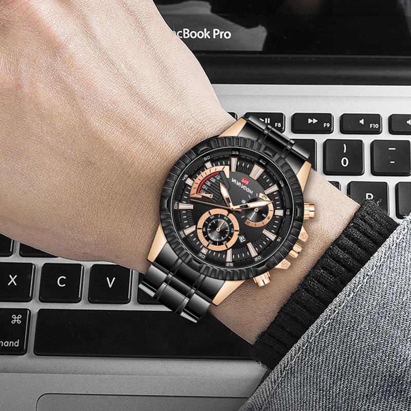 Voom Top Marca Multi Função Luminosa 3atm Relógio Impermeável Tough Estilo Moda Homens Calendário Relógios de Quartzo Alta Qualidade va va - Image 5