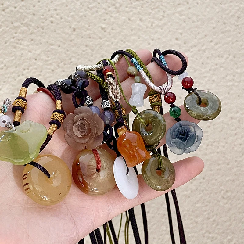 Halskette mit Schmetterlingen im nationalen Stil, Perlenkette, weibliches Temperament, dünnes Seil, Schlüsselbeinkette, verstellbarer Kettenschmuck_voghion.com