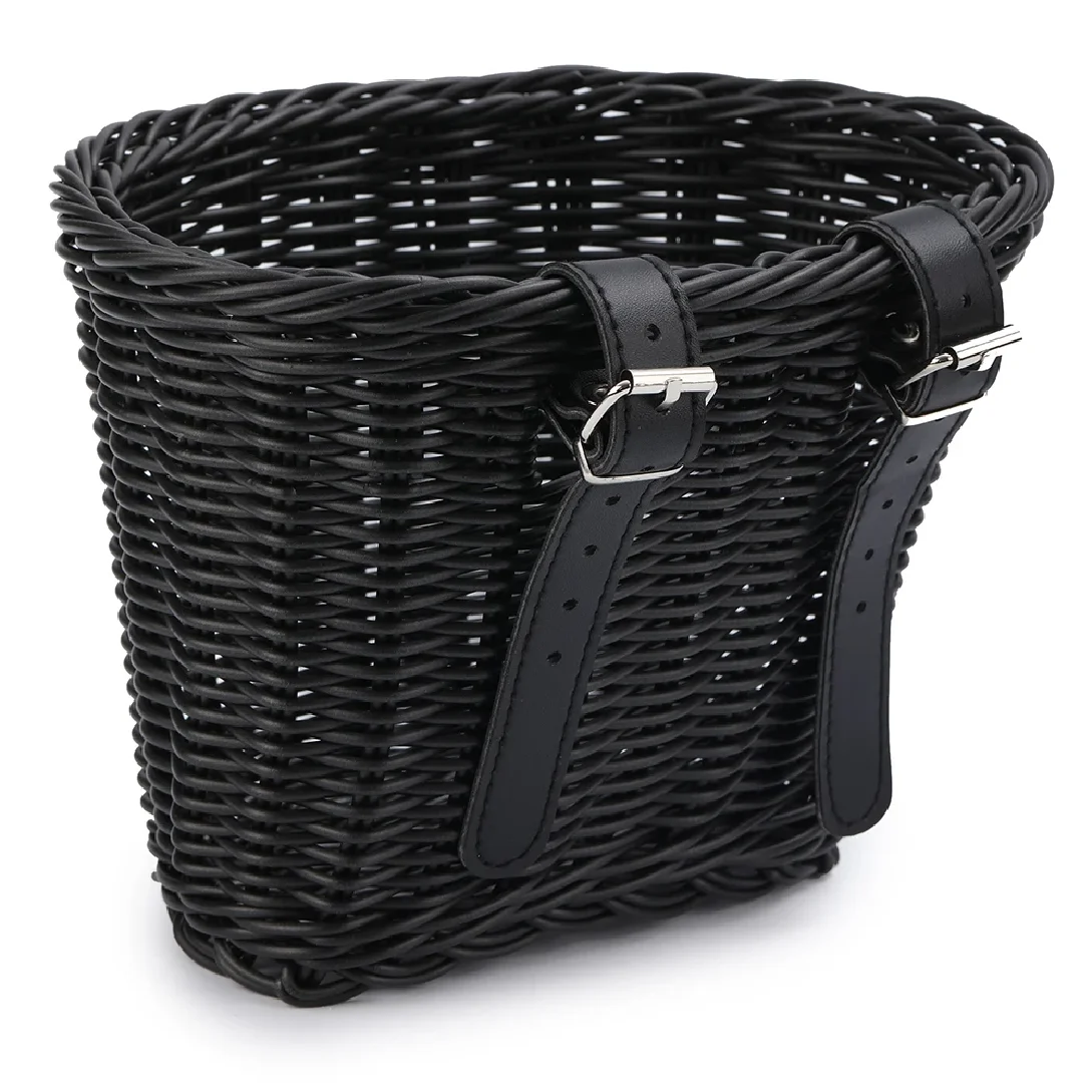 Panier avant de vélo multifonction en rotin, panier de vélo imperméable, panier de vélo traditionnel, cadeau vintage pour collègues et amis