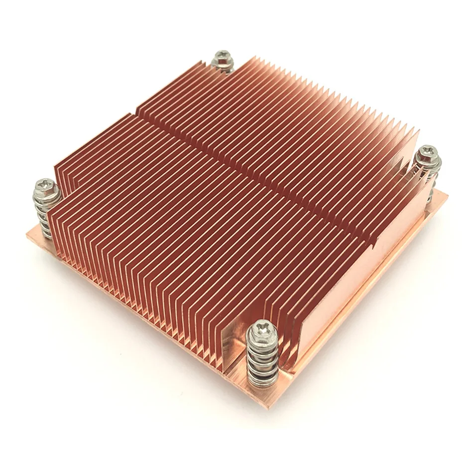 COOLSERVER 1U1C 1U Desktop PC CPU Cooler Server Workstation Passive Cooling Thin Heat Sink For LGA2011 LAG115X