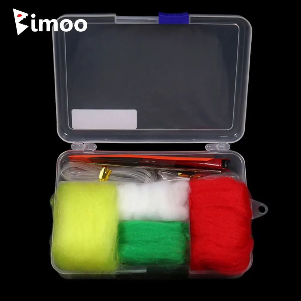 Bimoo Fly Fishing Strike Indicator Kit: Eingarnungs- und Schneidewerkzeug, Ei-Garn, Woolly Strike Indicator Tube, Angelzubehör und -ausrüstung