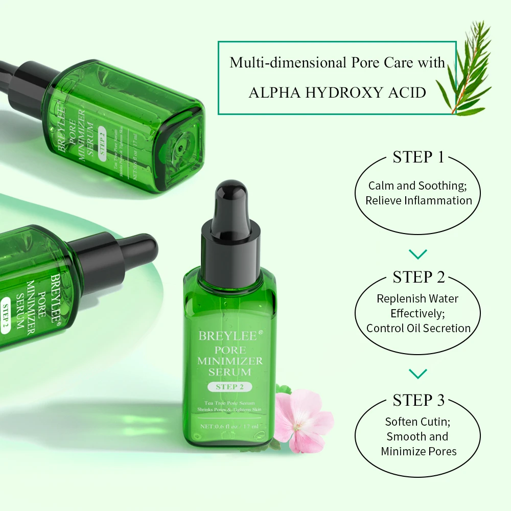 Pore Refining Serum Facial Essence Shrink Pores Moisturizing Anti-aging Oil Control Whitening Tightens Essence Skin Care 2