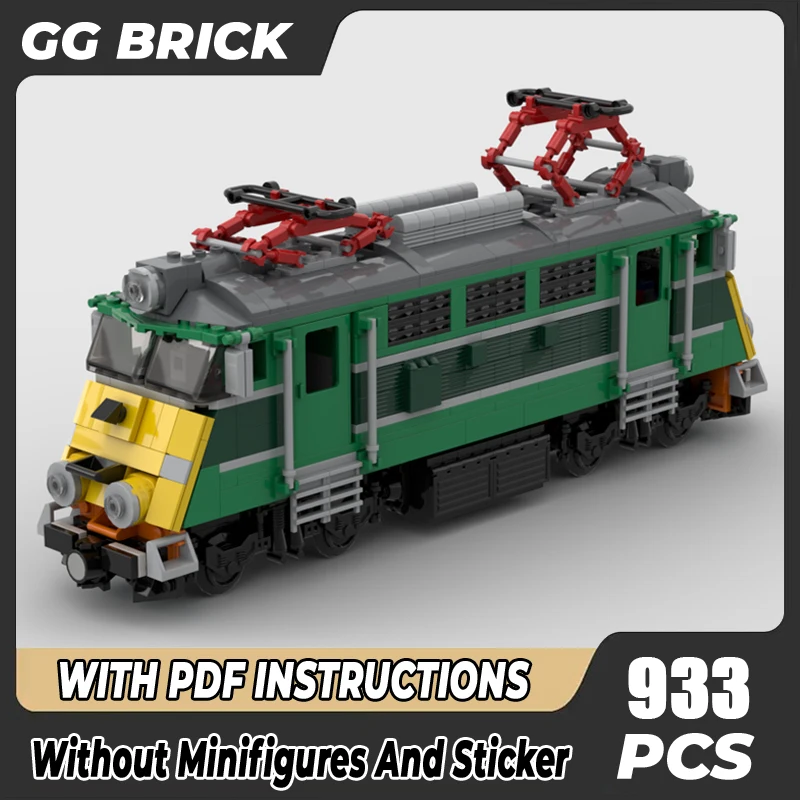 

Railway Train Series Moc Building Bricks EP-07 Locomotive Train Model Building Technology Modular Block DIY Toy Holiday Gifts