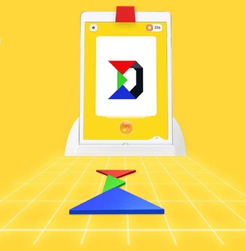 AI Smart Playmate for Your Device STEM Math Alphabet Learning Educational Toy Interactive Tangram Cogntive Puzzle Kid Ages 3-8