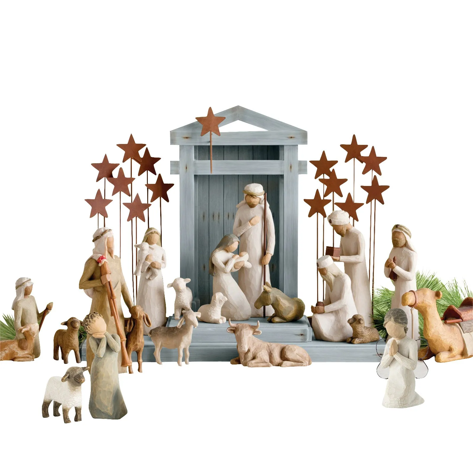 Creative Christmas Hand Drawn Sculpture Decor Of The Statue Of The Nativity Jesus As A Xmas Gift jesus nacimiento natividad christian statue home decor items
