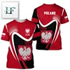 Poland Flag Graphic T Shirt For Men 3d Print Man Clothing Oversized Tees Top Fashion Casual Short Sleeve Blouse Harajuku Clothes 1
