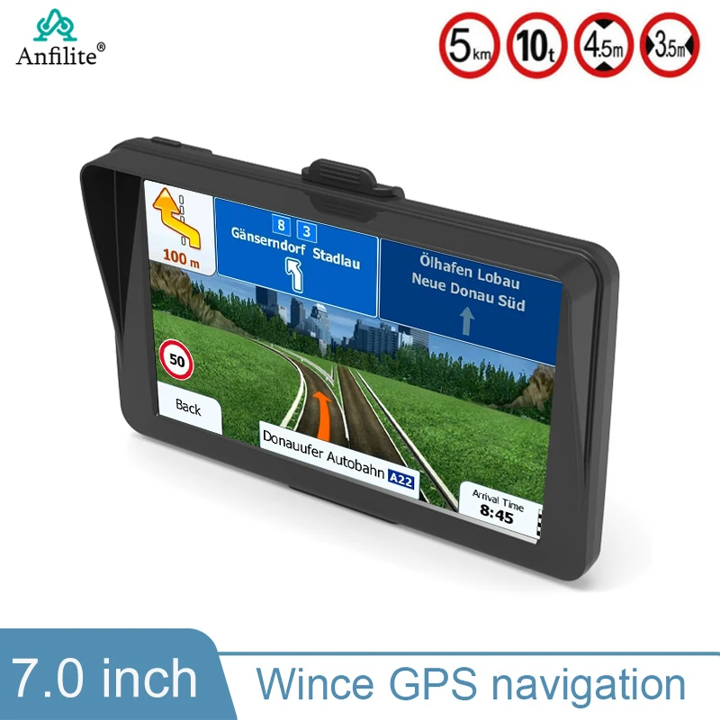 

7-дюймовый GPS-навигатор HD для автомобиля/грузовика 800*480/FM/8 ГБ/256 Мб карты для России/Беларуси/Украины Европы/США + Канады