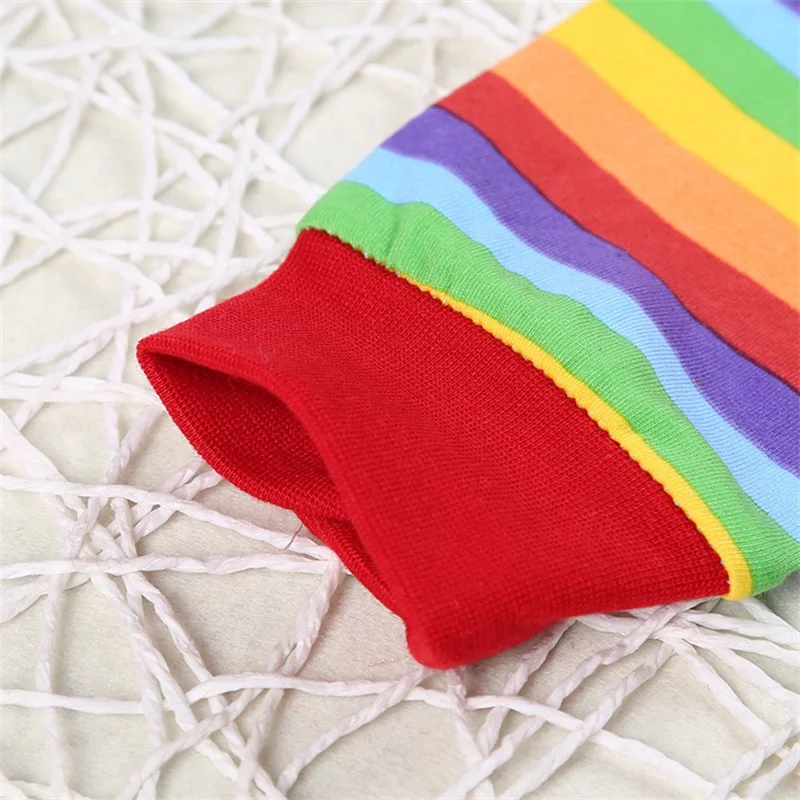 Spring Baby Boys Girls Cartoon Little horse Rainbow Hoodies Jacket Kids Sweatshirt Children Hooded Outerwear 1-6 Years