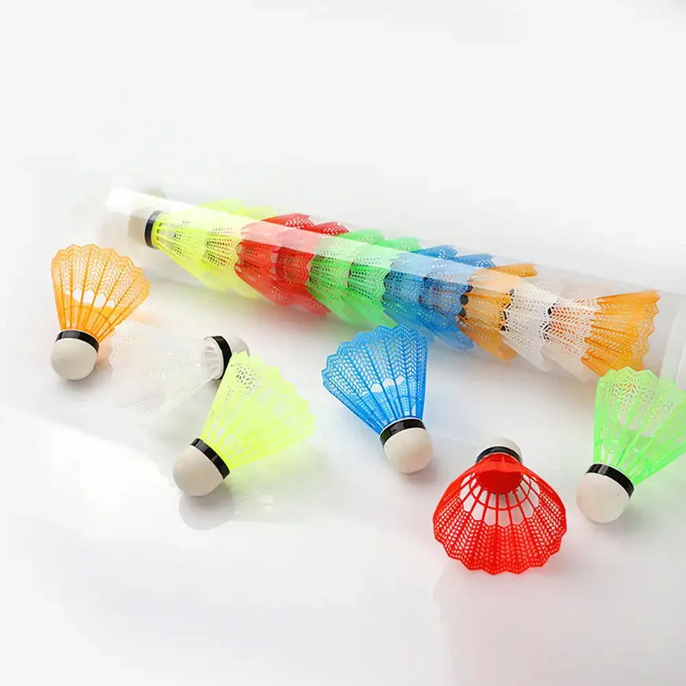 6/12Pcs Colorful Shuttlecocks Badminton Foam Balls Leisure Sport Games Windproof Shuttlecock Ball Training Accessories