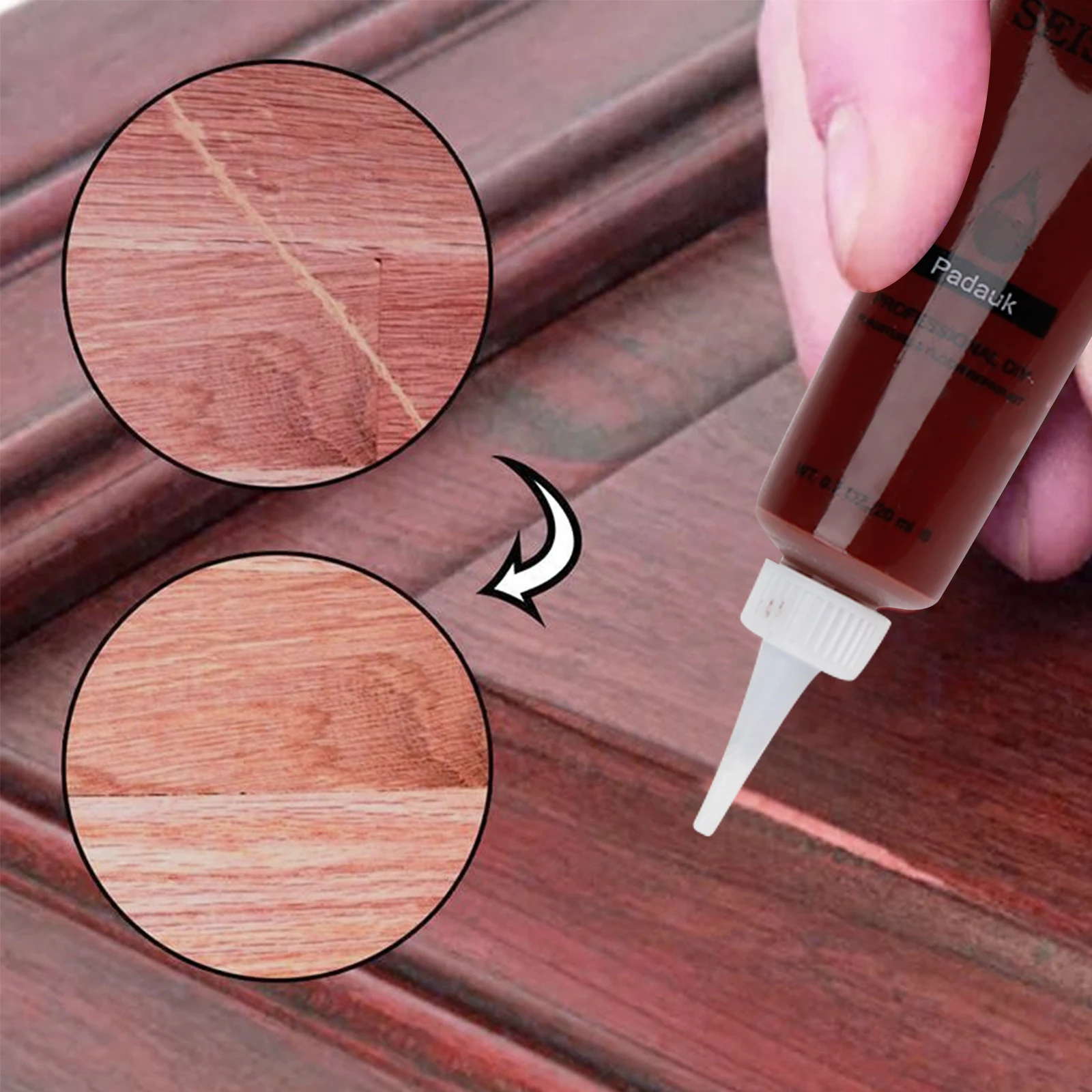 27 PCS Wood Furniture Repair Kit - 8 Colors Wood Touch Up Markers and Wood  Filler with Wood Putty, Wood Floor Repair Kit Repair Scratches, Holes