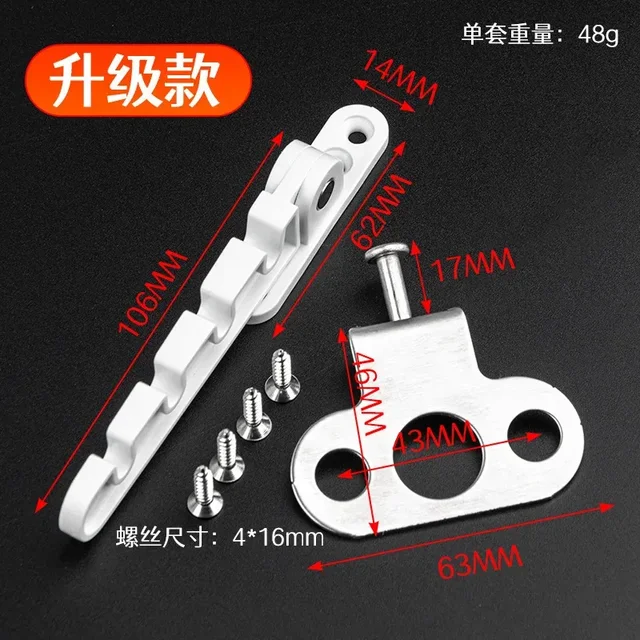 Window Limiter Latch Position Stopper Casement Wind Brace Home Security Door Windows Sash Lock Child Safety Protection