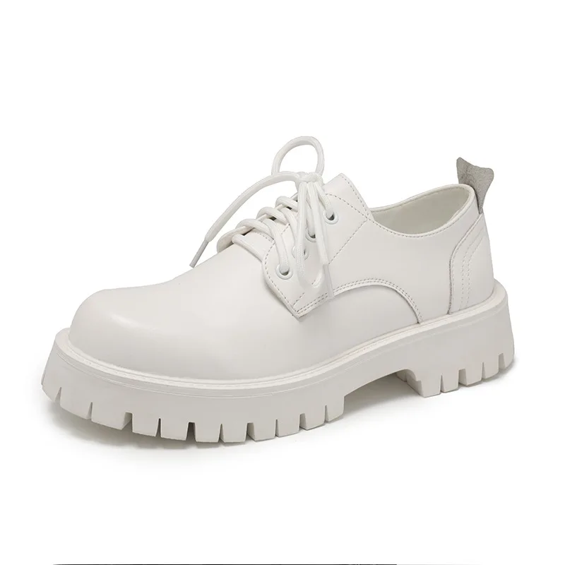 Men Spring Autumn Street Style Teenagers Men's White Heightening Leather Shoes Fashion Black Hombre Daily Casual Dress Classic