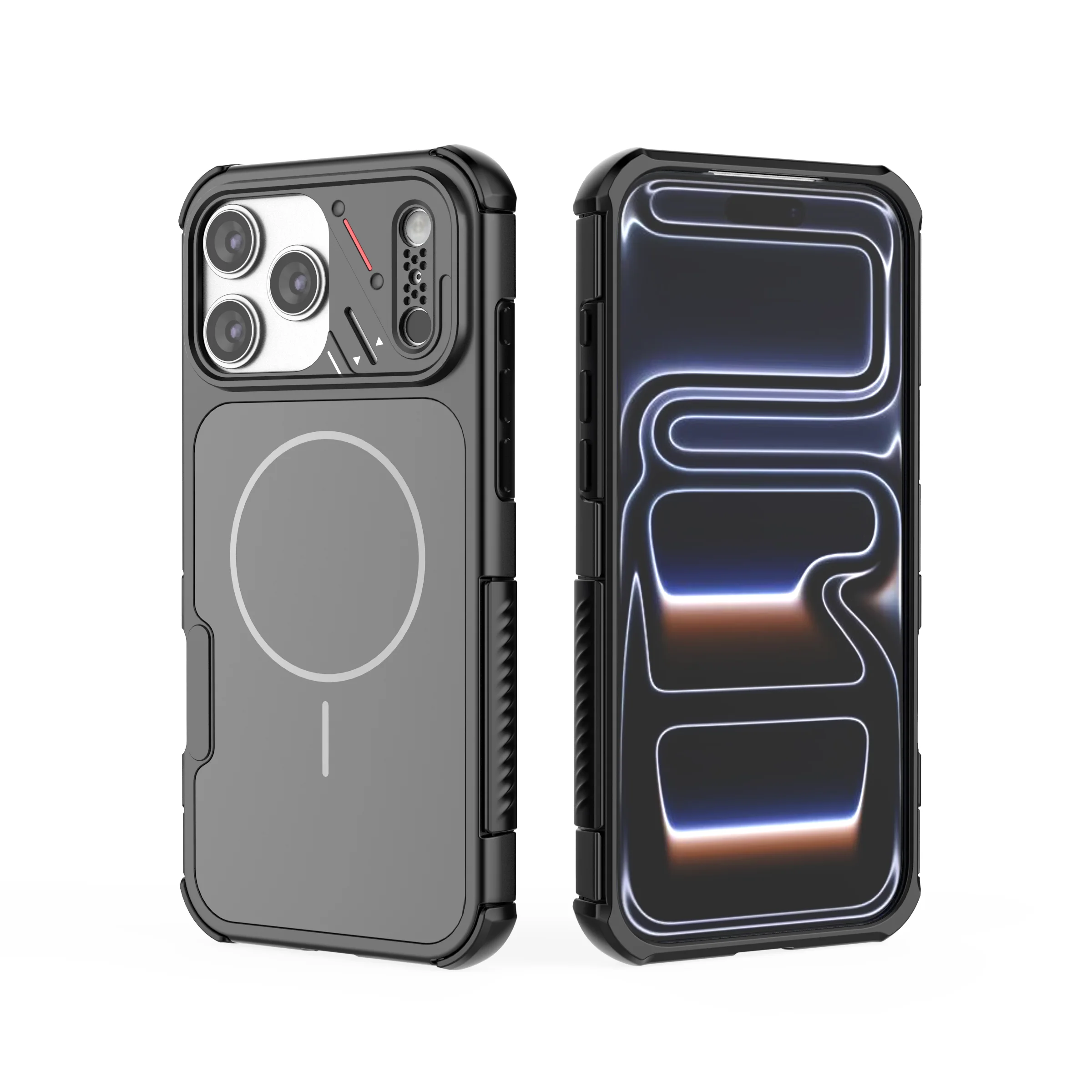 For Magsafe Charging Shockproof Case for Iphone 17 Pro Max 16 Pro Iphone16 Iphone17 Fall Protection Back Cover Funda Coque 1