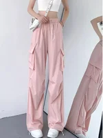 Cargo Pant Women Wide Leg Pants Summer Autumn Fashion Female High Waist Streetwear Loose Casual Pants Straight Trousers - Image 4