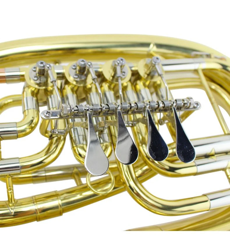Japan original Brass gold-plated 3/4 Rotary valve Baritone Horn Euphonium B-flat performance solo instrument trumpet horn