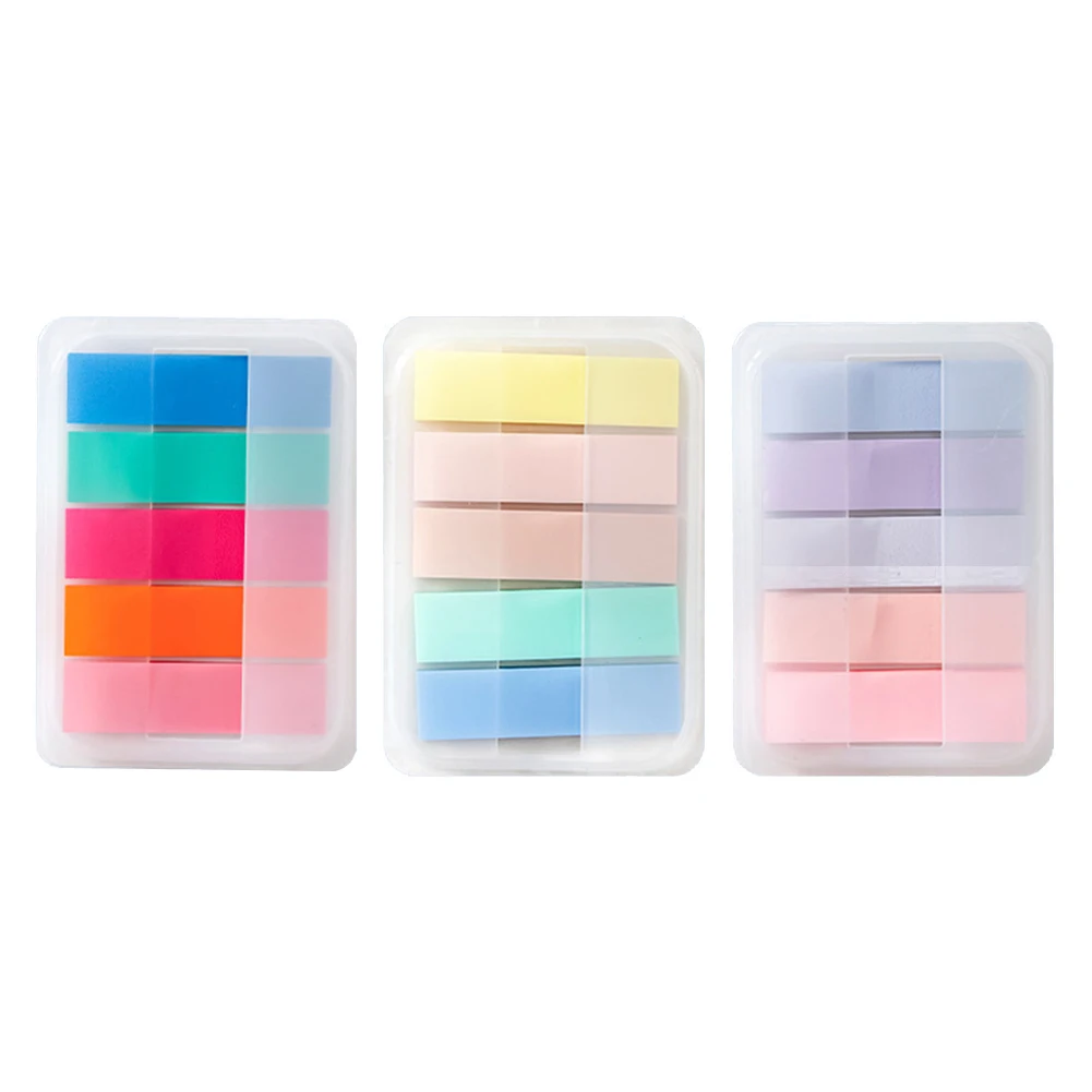

375pcs 15 Colors Page Marker Sticky Index Tab Highlighter School Books Writable Office Student Bookmark Note File Reading