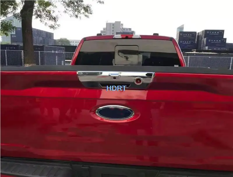 Car Tailgate ABS chrome Door Handle Protector Decoration Accessories Trim Carbon fibre Rear Bowl For Ford F150 Rapto
