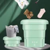Portable Mini Washing Machine Foldable Underwear Socks Baby Clothes Washer with Dryer Bucket Travel Appliance Cleaning Tool 3