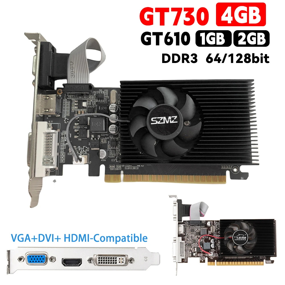 GT7304GBDDR3DesktopGamingVideoCardPCIE2016XLowProfile