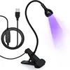 LED Table Lamp Nightlight Gooseneck Nail Lamp UV Curable Violet Lamp Mobile Phone Repair Lamp USB Clip Lamp Dormitory Lamp 4