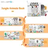 Soft Baby Books 3D Touch Feel High Contrast Cloth Book Montessori Sensory Early Learning Stroller Toys for Infant Toddler Gifts 2