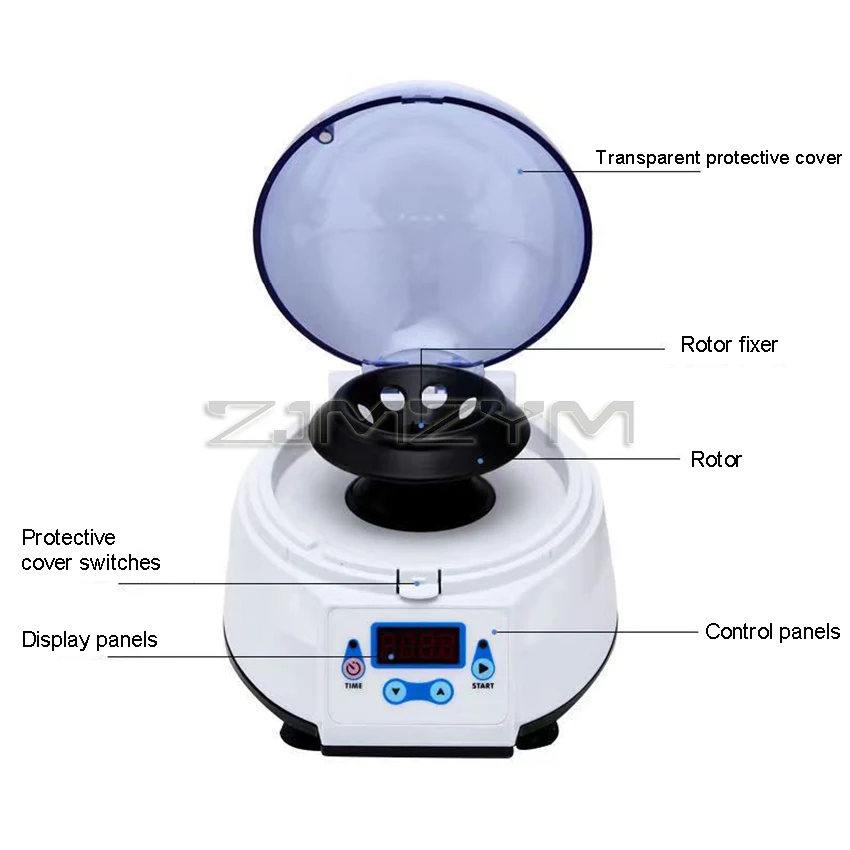 1pc 4000- 8000Rpm High Speed Electric Microcentrifuge Mini Medical Laboratory Micro Centrifuge 0.2ml 0.5ml 1.5ml 2.0ml 220V/110V