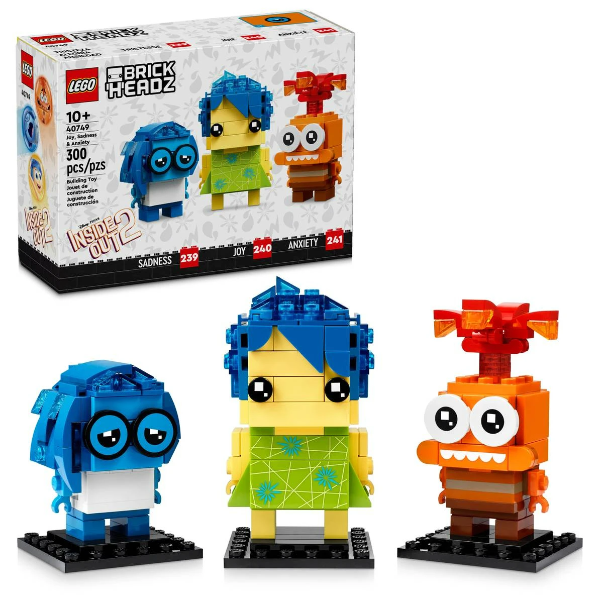 子供のためのレゴbrickheadz喜びと不安の建物セット、10歳以上の