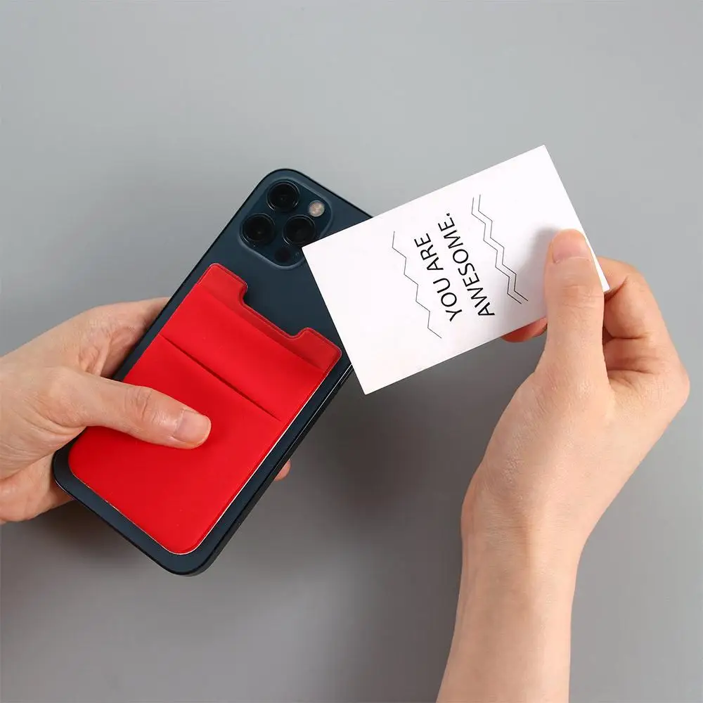 Elastic Phone Wallet: Compact Card Holder & Storage Sleeve