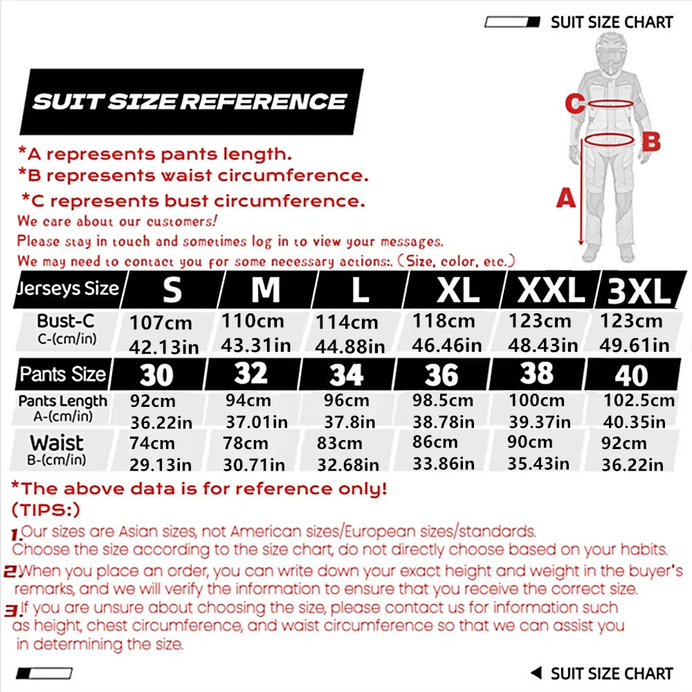 AEFOX New Breathable Riding Set Mountain Off-road Racing Suit Anti Fall Rally Motorcycle Suit Bicycle Adult Set