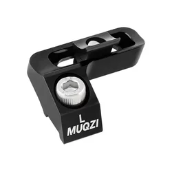 MUQZI Integrated MTB Bike Shifter Mount Clamp Adapter (Black Left)