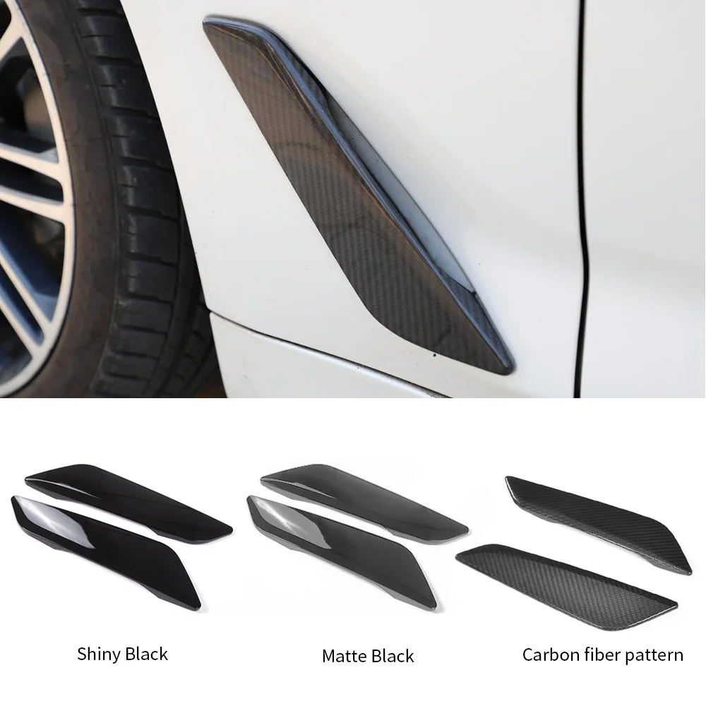 

2Pcs Car Side Fender Vent Cover Fender Decoration Side Wing Spoiler For BMW G30 5 Series 2017 2018 2019 2020 2021