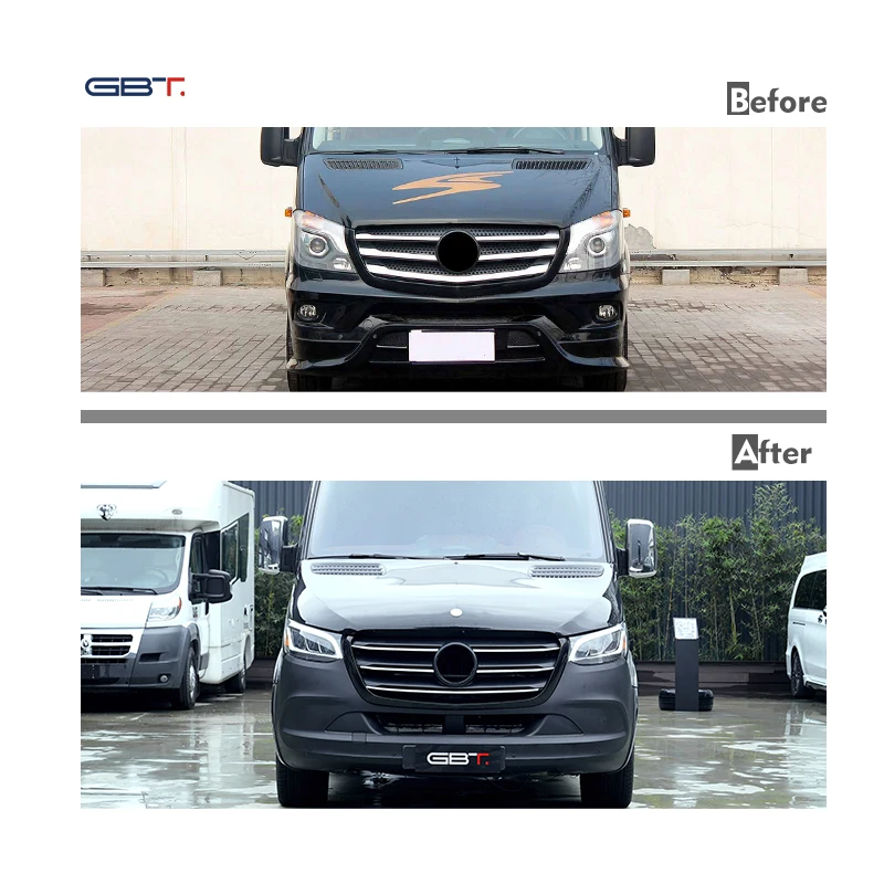 ZAIQU 2025 Mercedes Sprinter 906 to W907 Model Bumper Hood