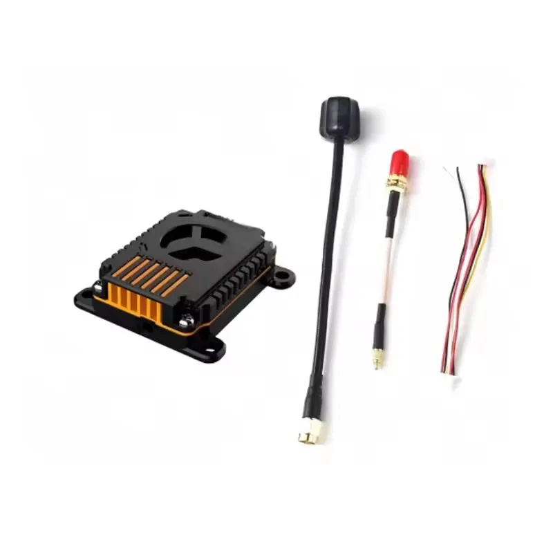 Connecteurs et câbles de l'émetteur FPV 5.8G 4W pour installation sur drone ou avion RC