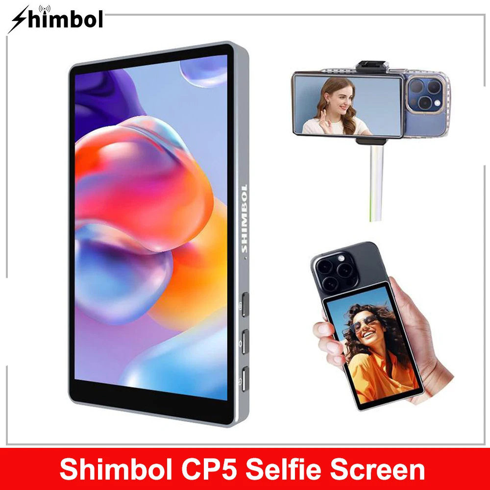 Écran Selfie Externe SHIMBOL CP5 Mini 2 Pour Smartphone | 2.4 Pouces, Zoom 4x, Bluetooth - Vlog, IPhone, Android