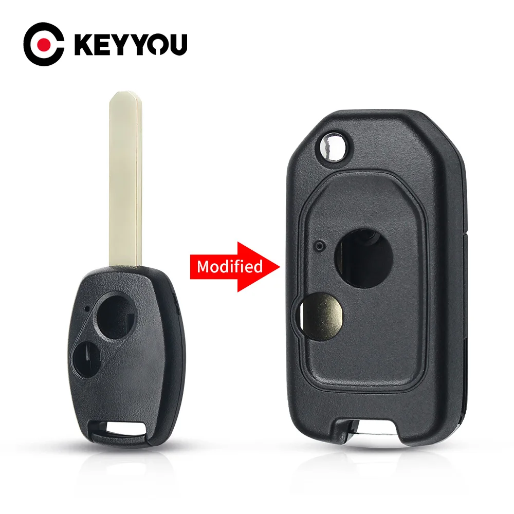 Keyyou For Honda Accord Crv Odyssey Civic Pilot Modified Flip Folding