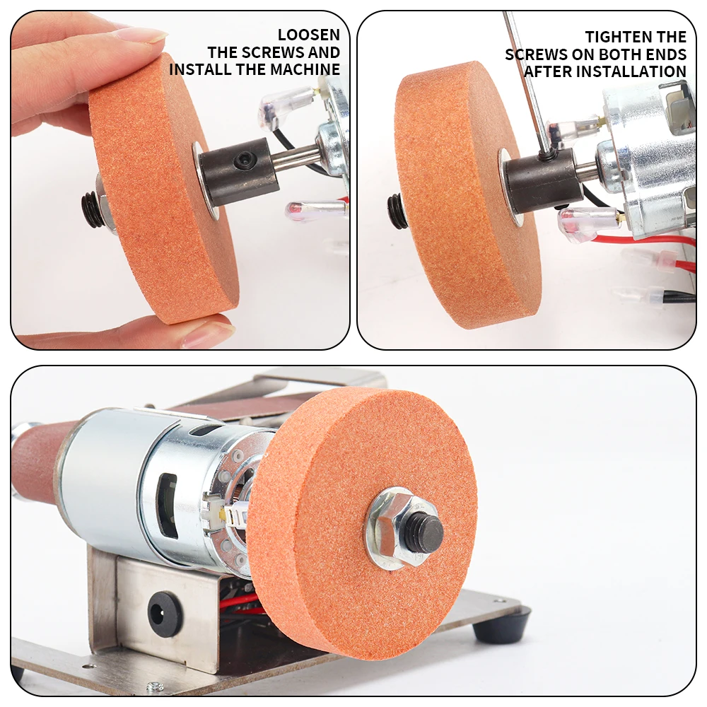 3-Zoll Schleifscheibe 30x330mm Schleifbänder Schleifscheibe Stoffrad Multifunktionales Mini-Elektro-Bandschleifer Werkzeugzubehör – Detail 8