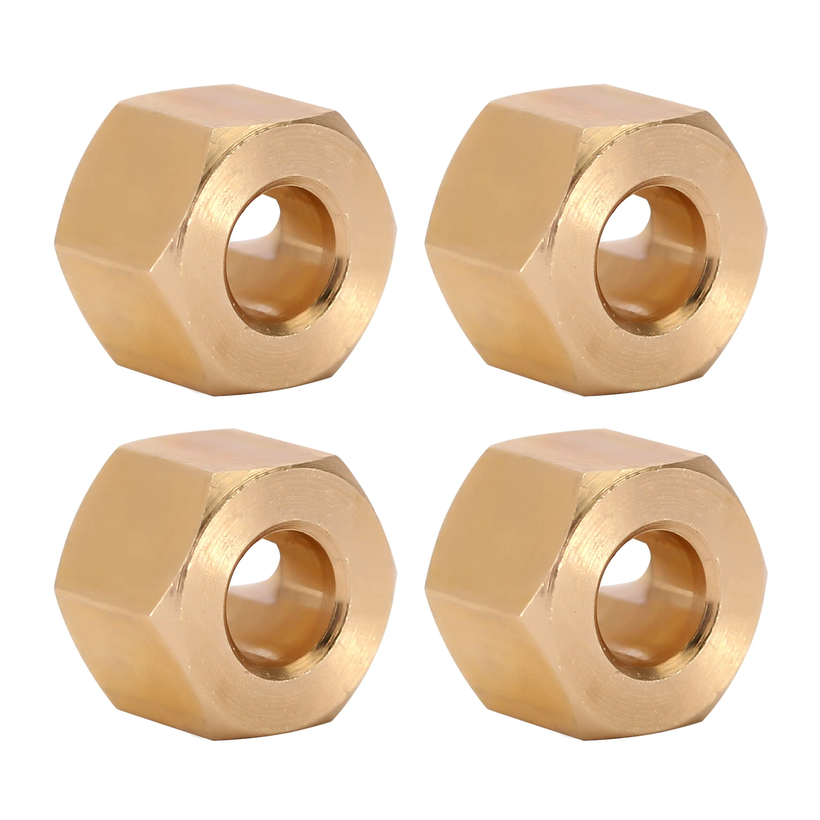 INJORA 4/6 Pezzi Adattatore Esagonale Esteso per Ruote da 5/8.5/10MM in Ottone Rinforzato da 12MM per RC Crawler TRX4  26
