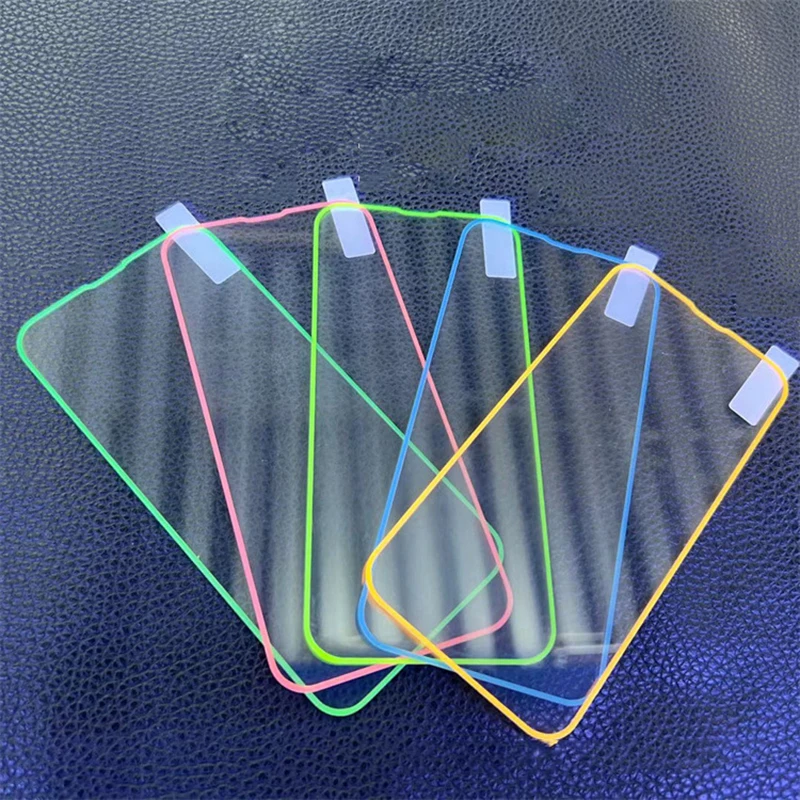 Luminous Tempered Glass Screen Protector Set - 3 Pack Fluorescent Film, 9H Hardness