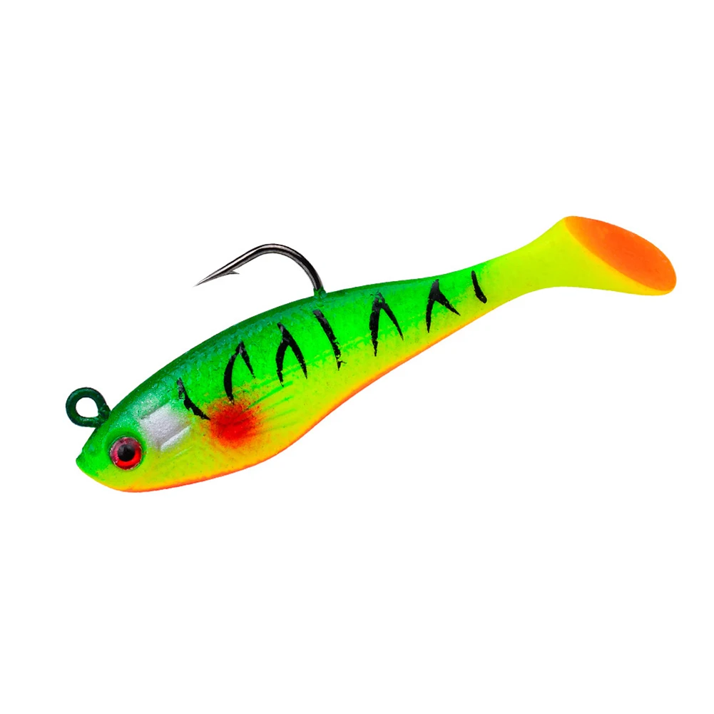

7.5cm/9.5g Soft Fishing Lure Swim Tail Jigging Wobbler Swimbait Bass Pike Tackle Seductive Swimming Action Rig Jig