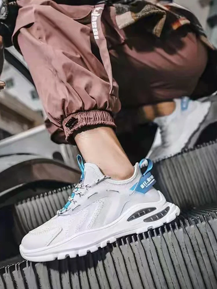 Description Picture 5 of item2024 New Men's Mesh Light Sports Men's Fashion Leisure Lazy Cold Sticky Walking Shoes Breathable and Anti Slip Casual Shoes