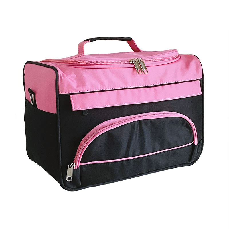 New Pink Salon Hairdressing Storage Bag Hair Scissors Tool Makeup Case with Strip Professional Barber Scissor Bag