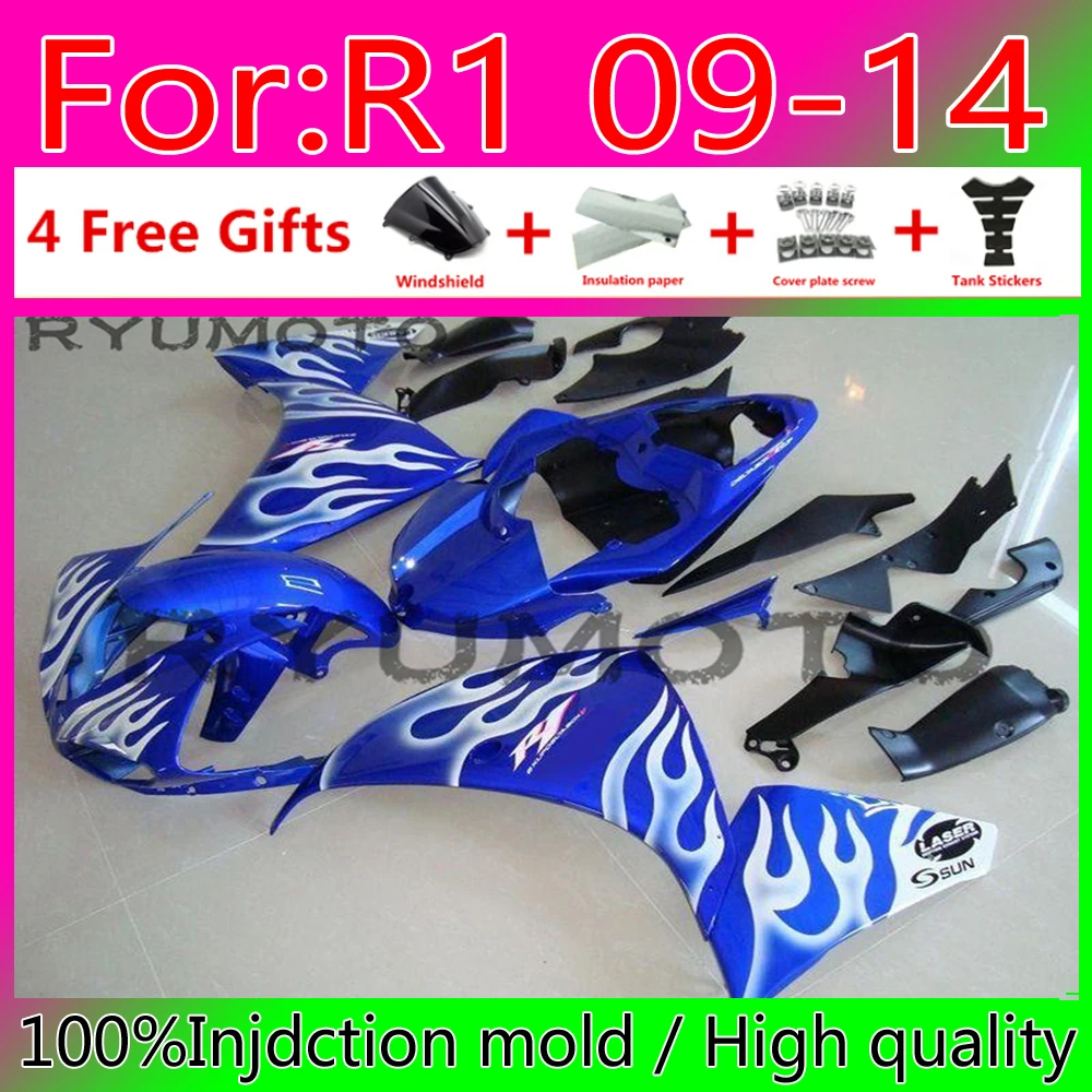 

Injection mold New Whole Fairings Kit Fit for YAMAHA YZF-R1 2012 2013 2014 R1 09 10 11 12 13 14 Bodywork set fairing
