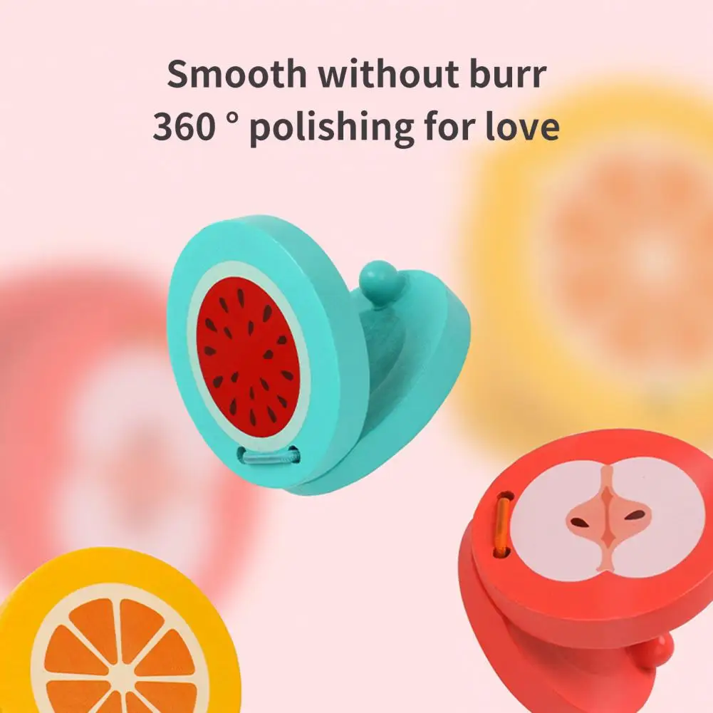 

Musical Instrument Toy Unique Pattern Practical Educational Toy Fruit Shaped Castanets Toy Infant Early Educational Tool